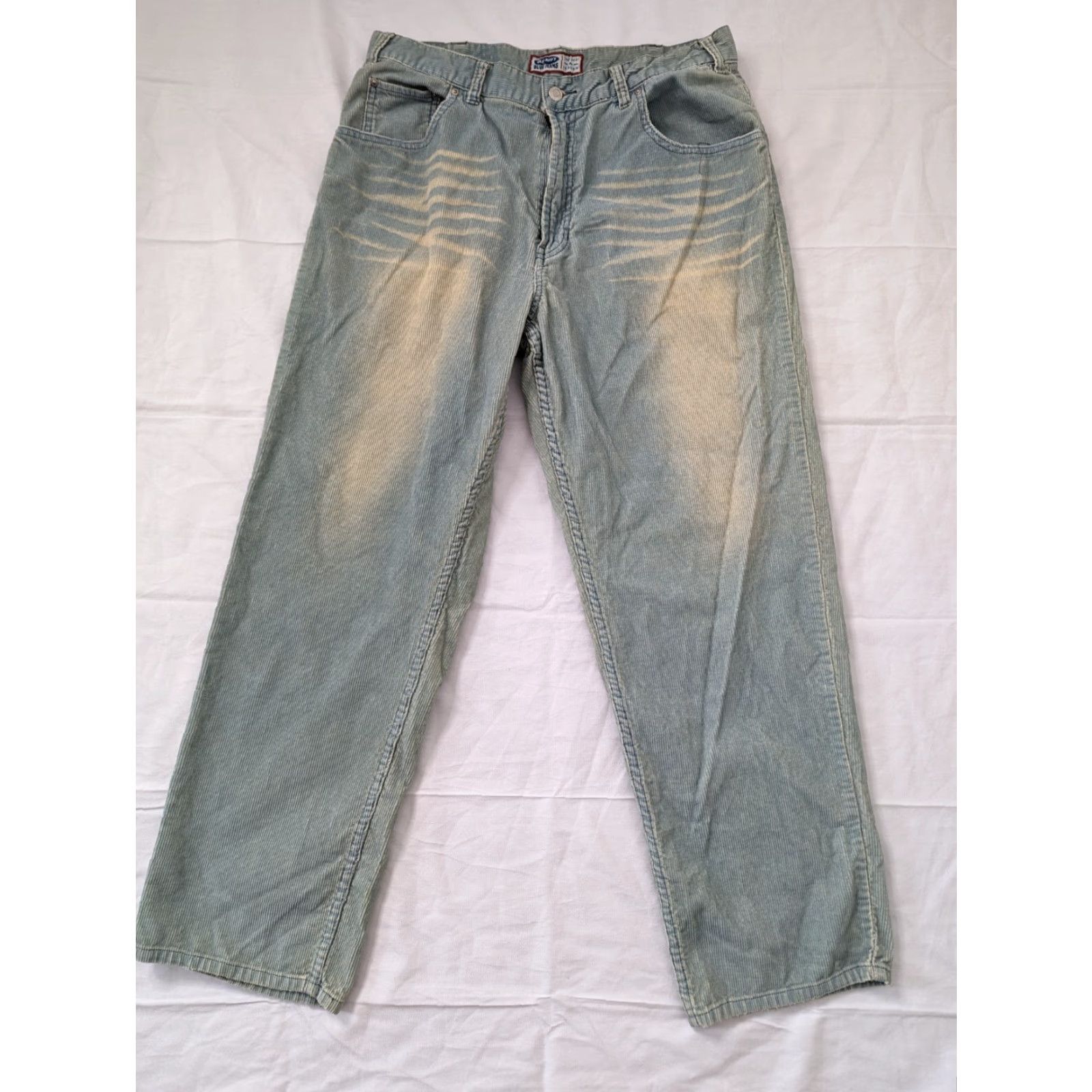 Old Navy VINTAGE Old Navy MEN'S CORDUROY BOOT CUT Denim Jeans 36 X 30 Regular Blue Pants Men Size US 36 / EU 52 - 2 Thumbnail