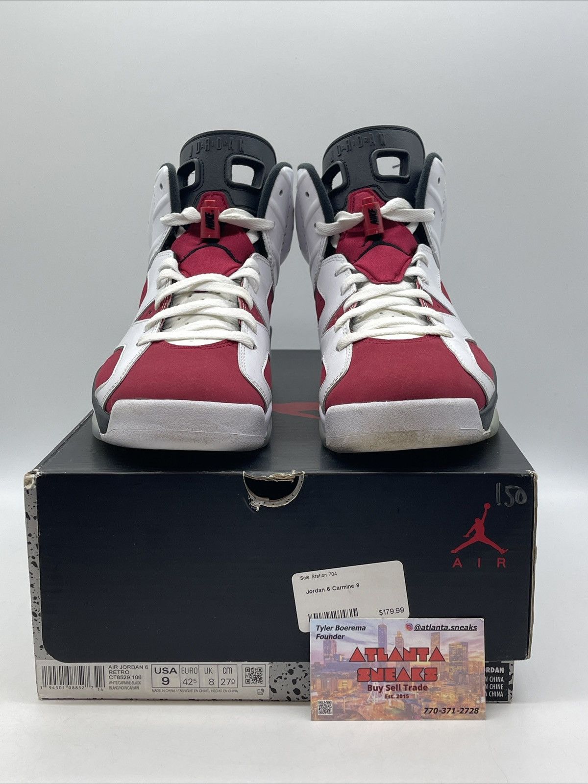 Jordan Brand Air Jordan 6 carmine Size US 9 / EU 42 - 2 Thumbnail