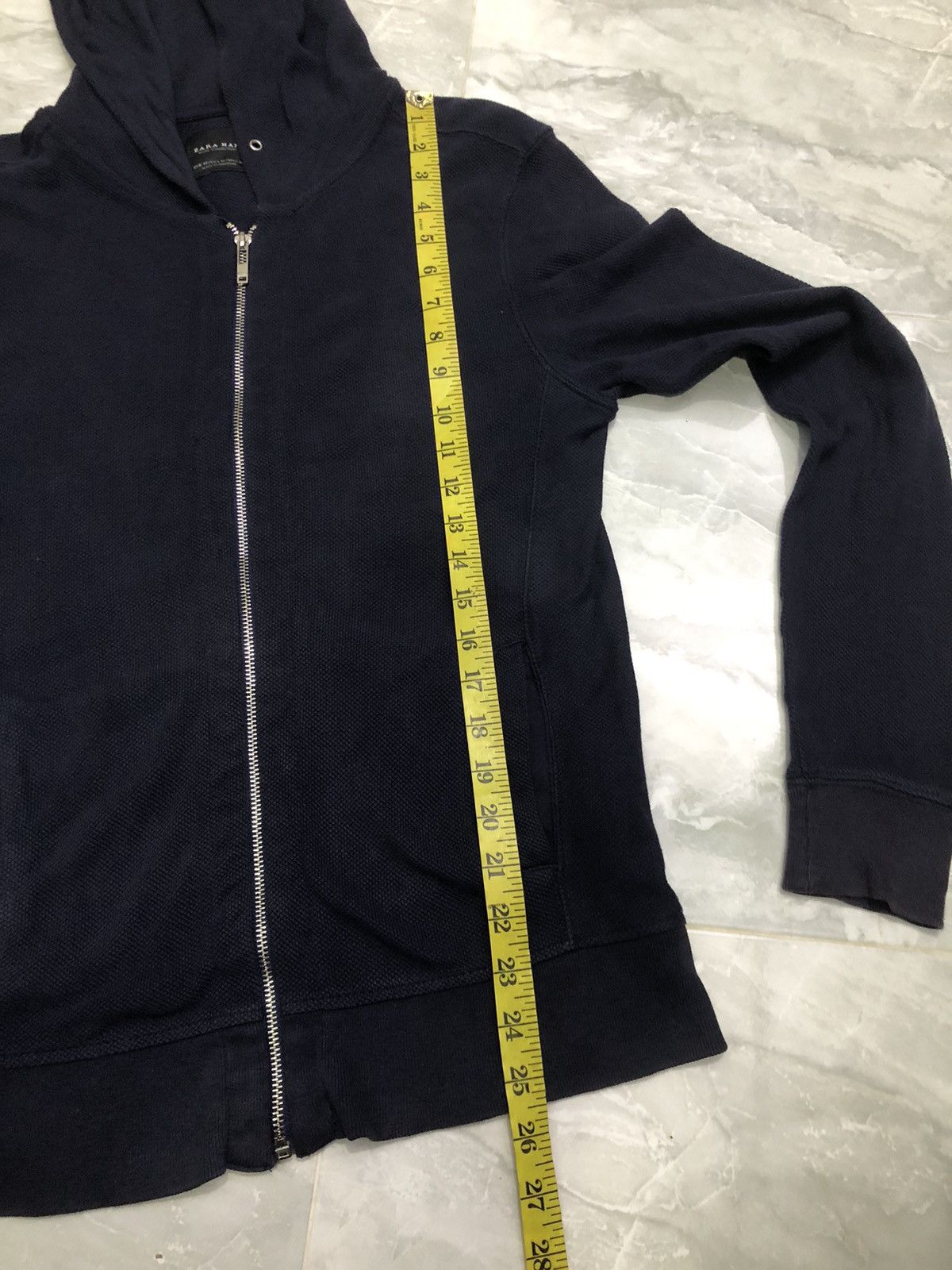 Zara Zara Man Basic Navy Zip Hoodie Basic Collection Size US M / EU 48-50 / 2 - 15 Thumbnail