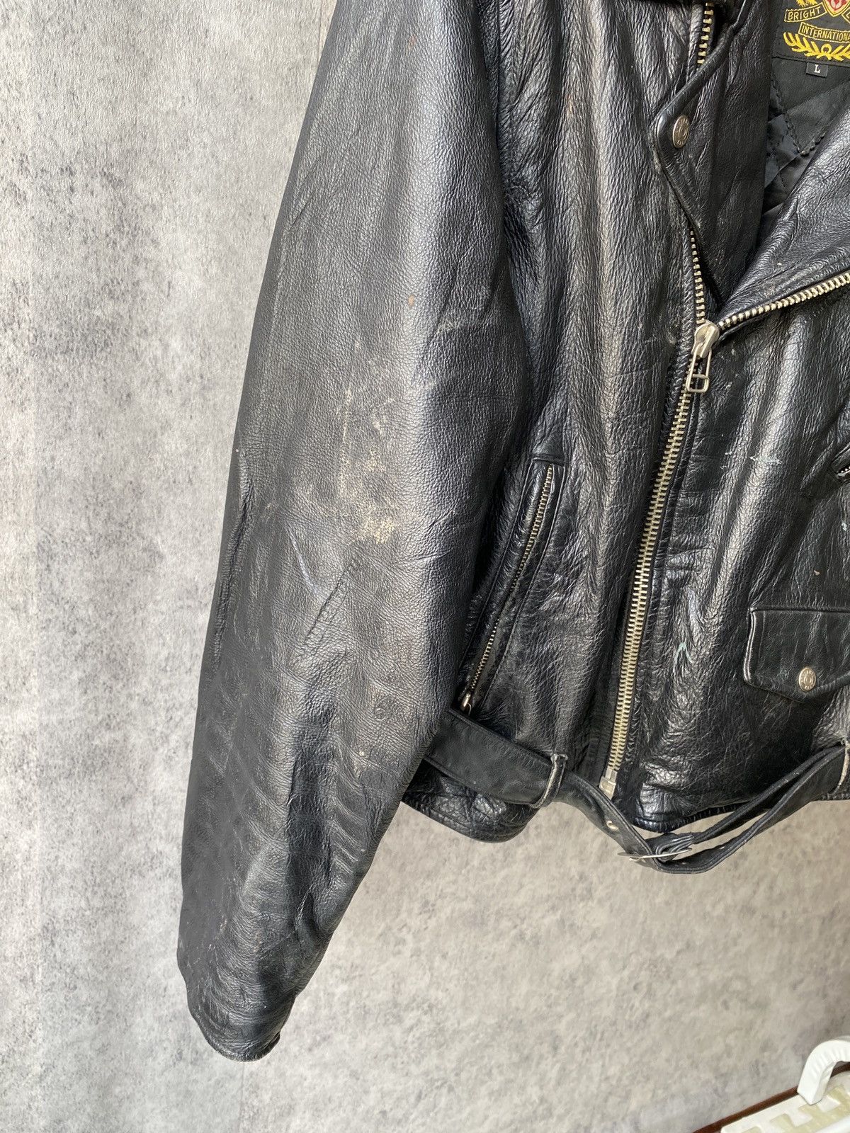 Leather Vintage Stefanel Kids Biker’s Design Leather Jacket Size US L / EU 52-54 / 3 - 4 Thumbnail