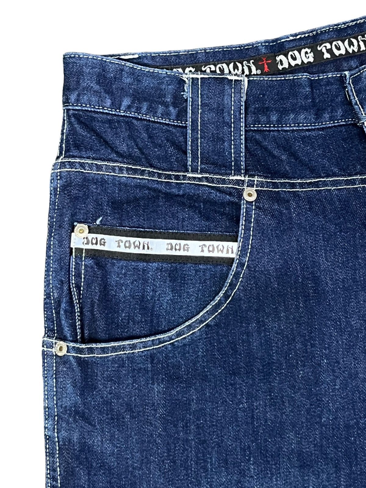 Dogtown RARE!! 90's Baggy DOGTOWN Hip Hop Skate Denim Pants Size US 31 - 9 Thumbnail