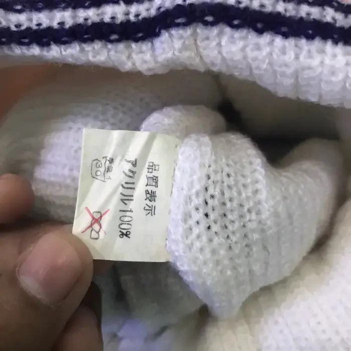 Japanese Brand × Vintage Japanese Brand Stripe Design Beanie Hat Size ONE SIZE - 5 Thumbnail