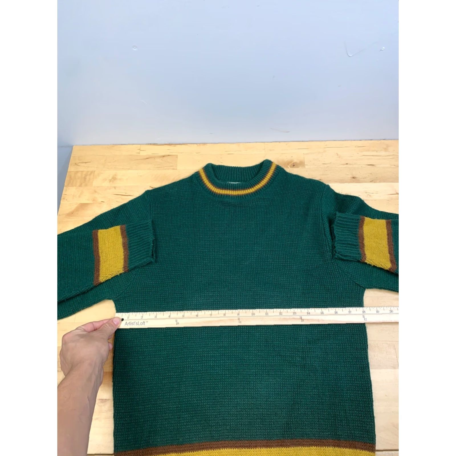 Vintage Vintage Kandahar Deluxe Sweater Mens S Green Stretch Casual Pullover 12569 Size US S / EU 44-46 / 1 - 4 Thumbnail