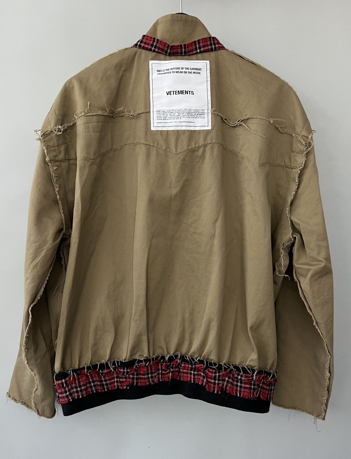 Vetements Vetements nside-out Cotton Harrington Style Jacket Size US M / EU 48-50 / 2 - 5 Thumbnail