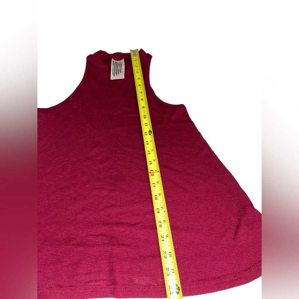 Free People Free People l Mock Me Ribbed Dark Red Tank Small Size S / US 4 / IT 40 - 6 Thumbnail