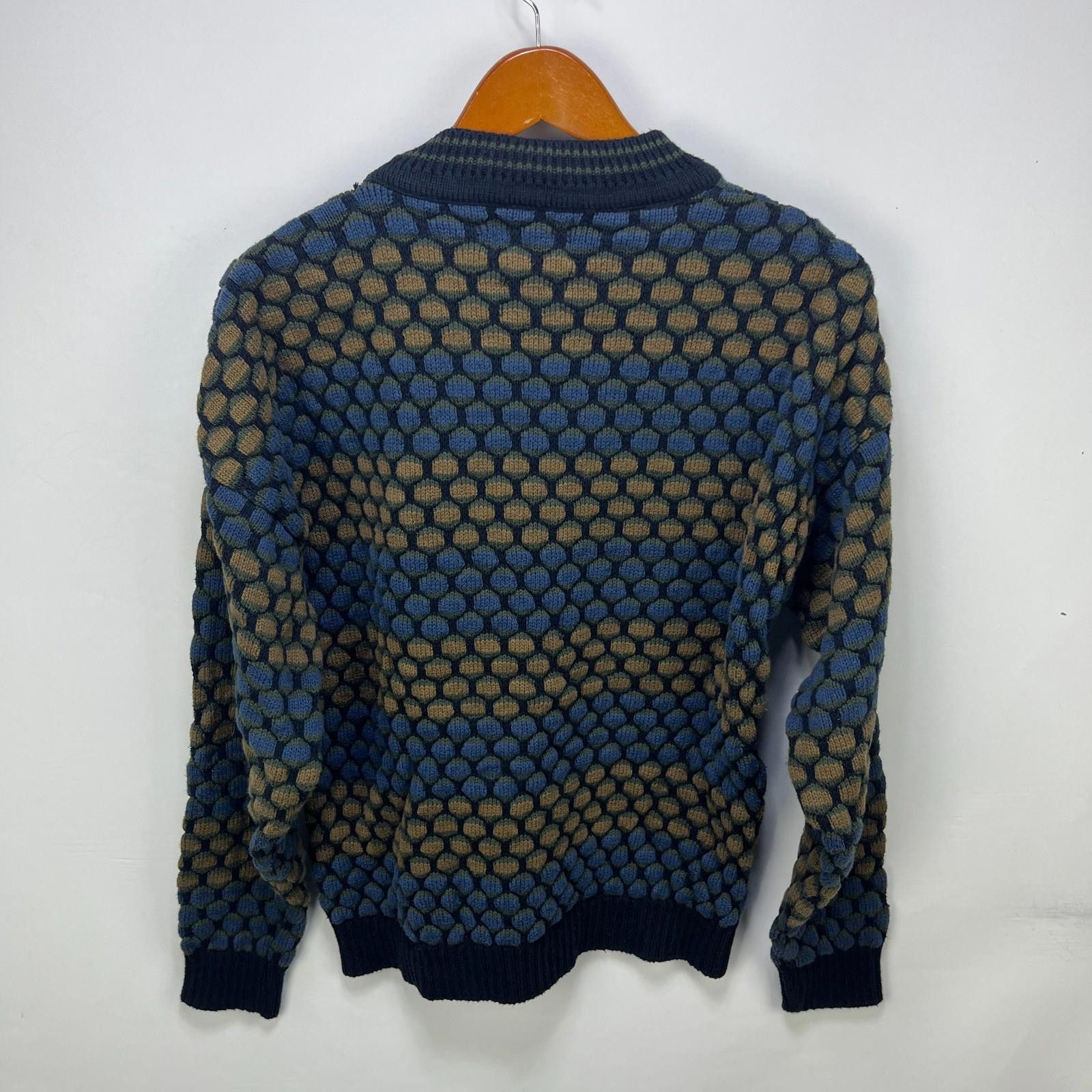 Other Vintage 90s Old Glory Trippy Knit Sweater Made in USA Medium Size US M / EU 48-50 / 2 - 6 Thumbnail