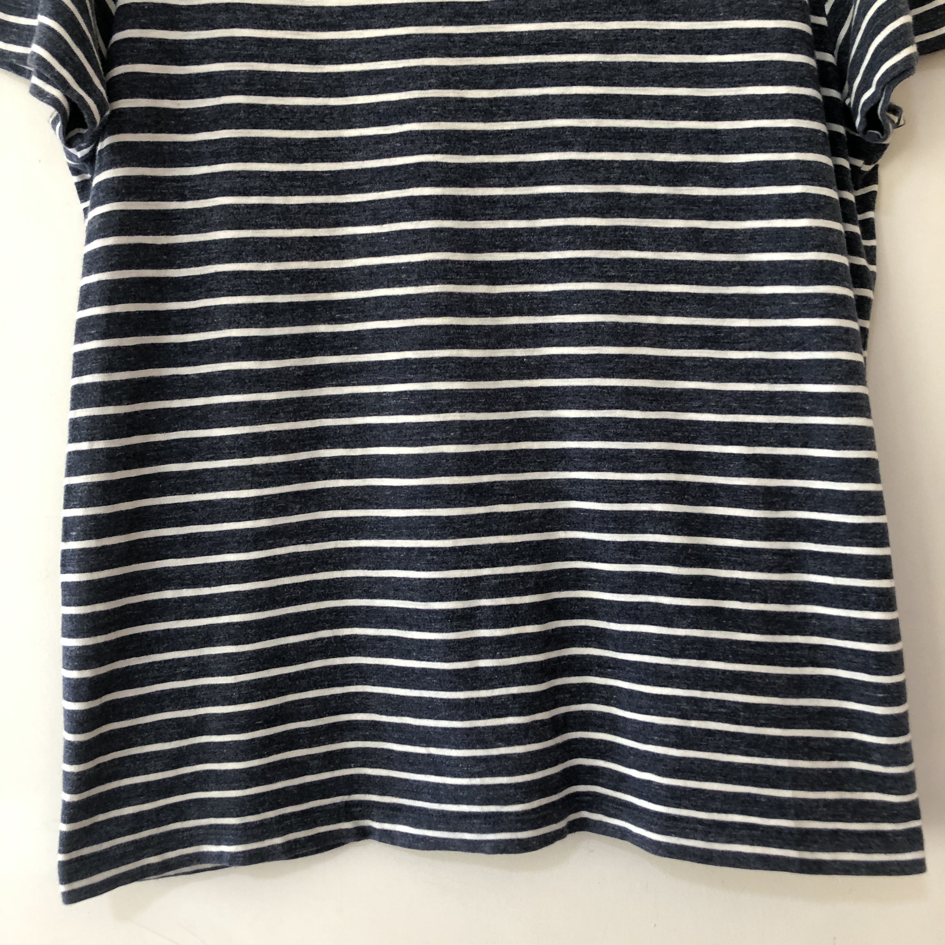 J.Crew J.Crew Knit Goods Slub Cotton T-shirt in Stripe Short Sleeve Size US M / EU 48-50 / 2 - 8 Thumbnail