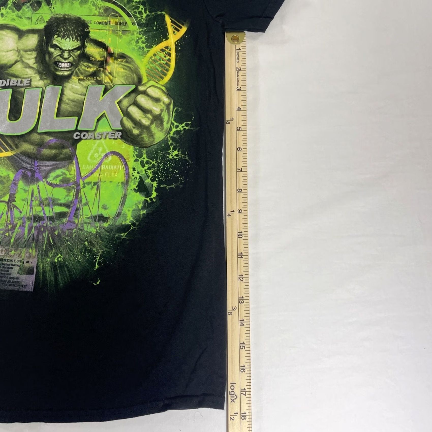 Vintage VINTAGE The Incredible Hulk S T-Shirt Marvel University Graphic Print Shirt Teens S Black Mens Size US S / EU 44-46 / 1 - 5 Thumbnail