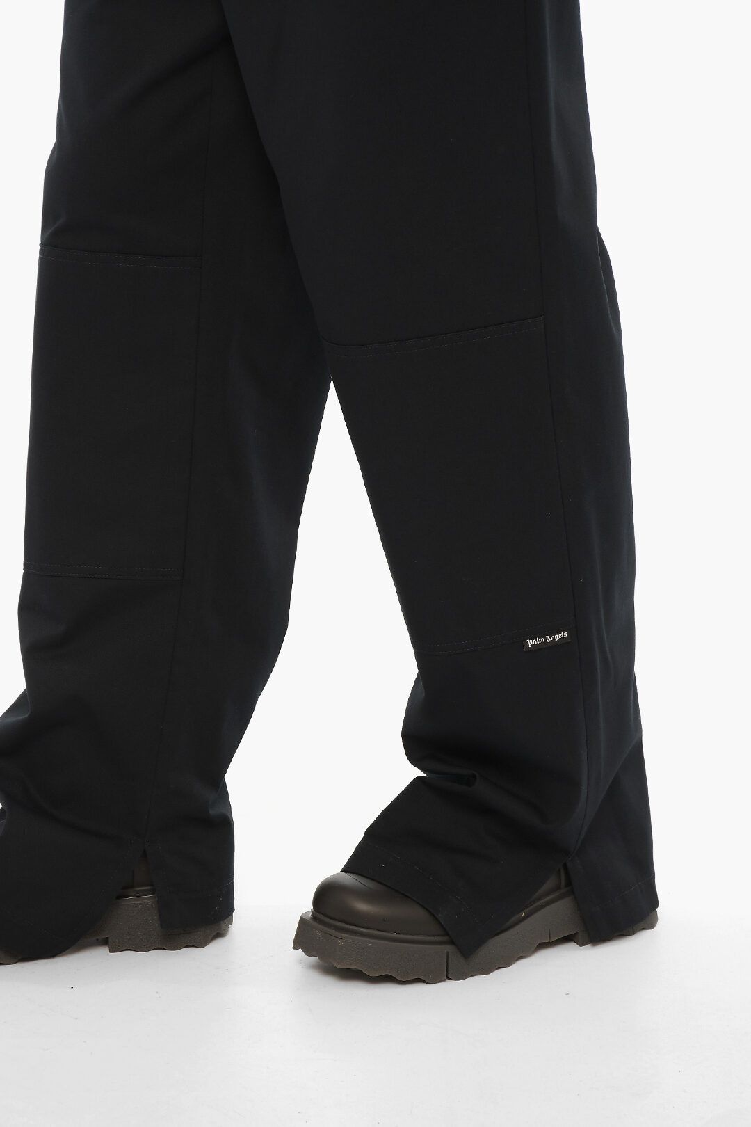 Palm Angels og1mm0825 High-Waisted Straight Leg Pant in Blue Size US 32 / EU 48 - 4 Thumbnail