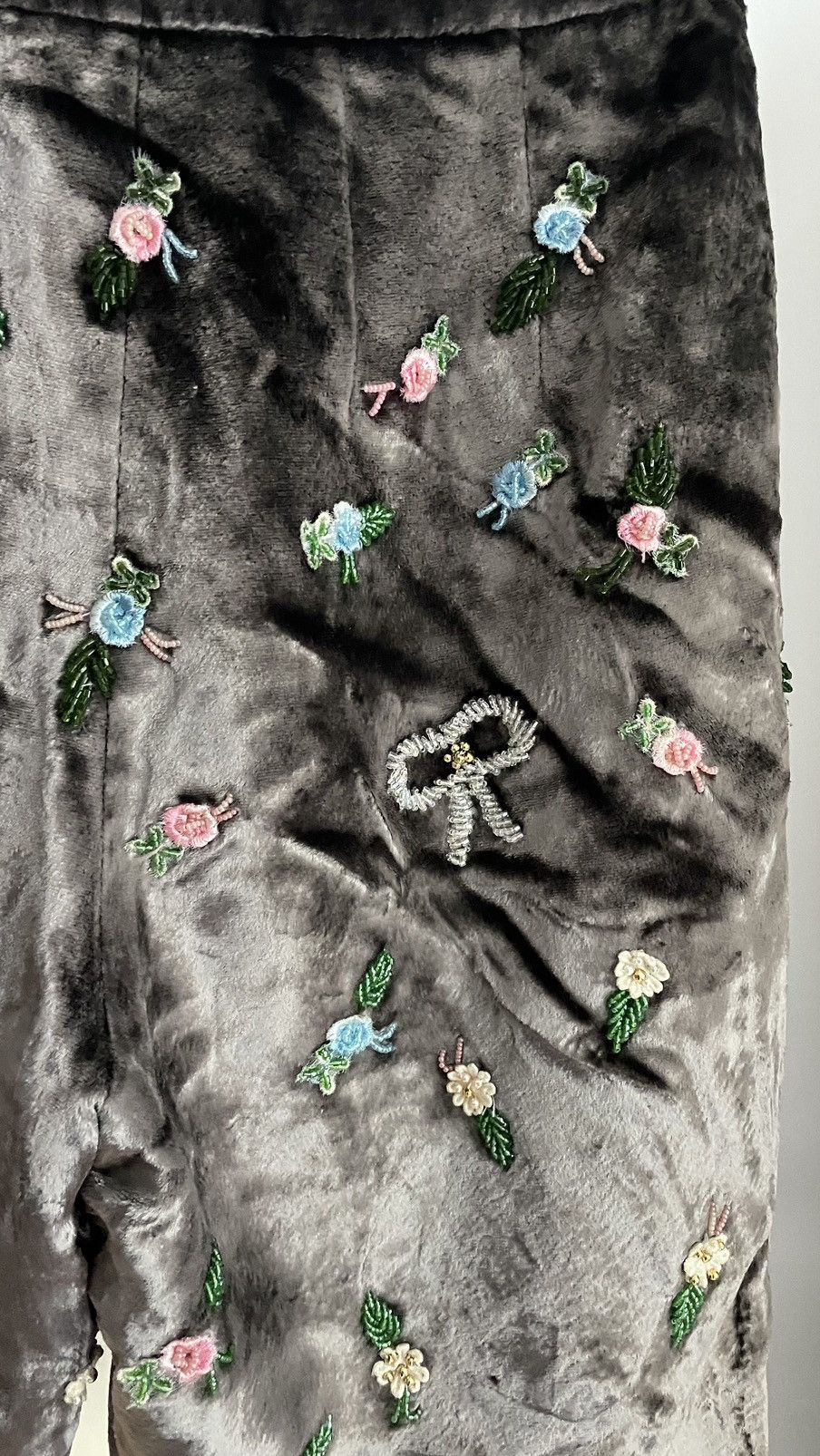 Dolce & Gabbana Dolce & Gabbana embelished velvet pants Size 25" / US 0 / IT 36 - 4 Thumbnail