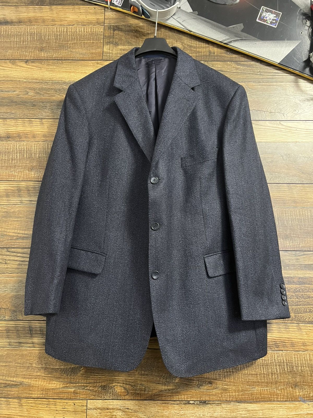 Burberry BURBERRY Vintage Jacket Coat Blazer Wool Viscose Size 52R - 1 Thumbnail