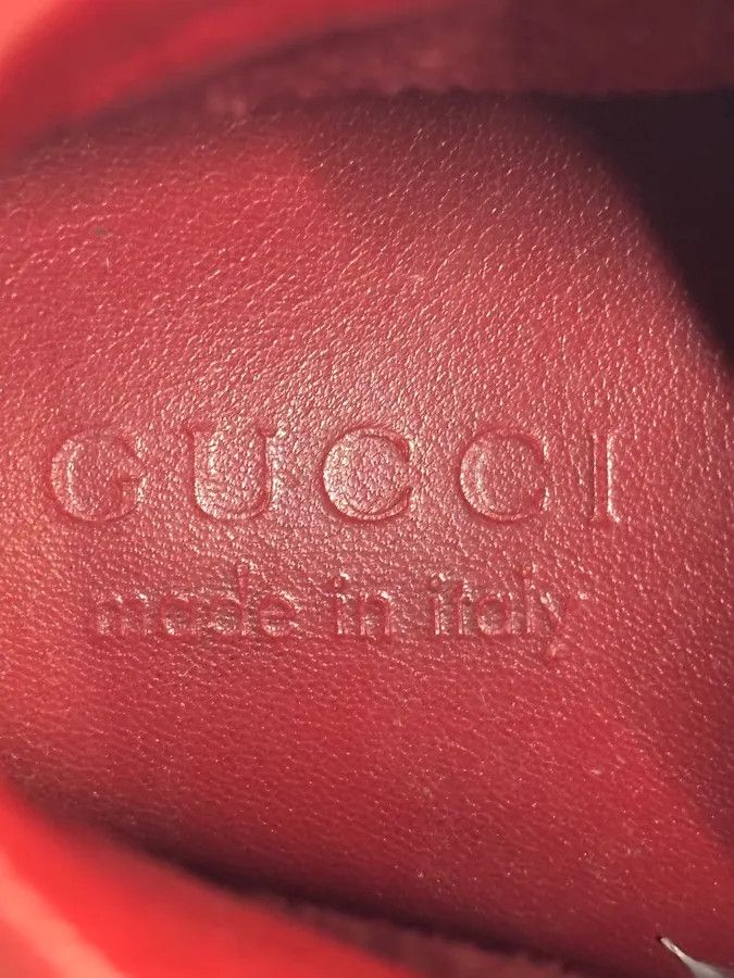 Gucci Gucci Red Leather GG Monogram High Sneakers Size US 7.5 / EU 40-41 - 16 Thumbnail