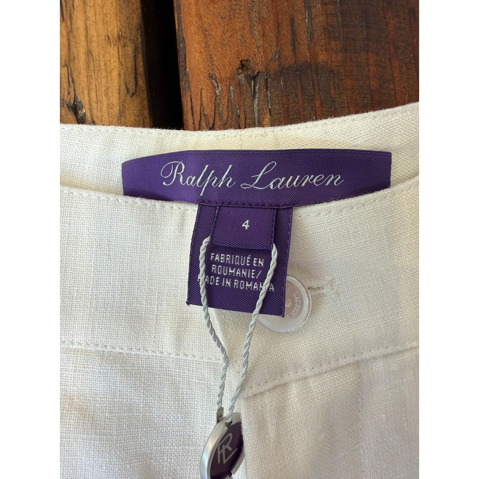 Ralph Lauren Purple Label $1.9k Ralph Lauren Purple Label Wide Leg Linen Cargo Pants Size 27" / US 4 / IT 40 - 3 Thumbnail