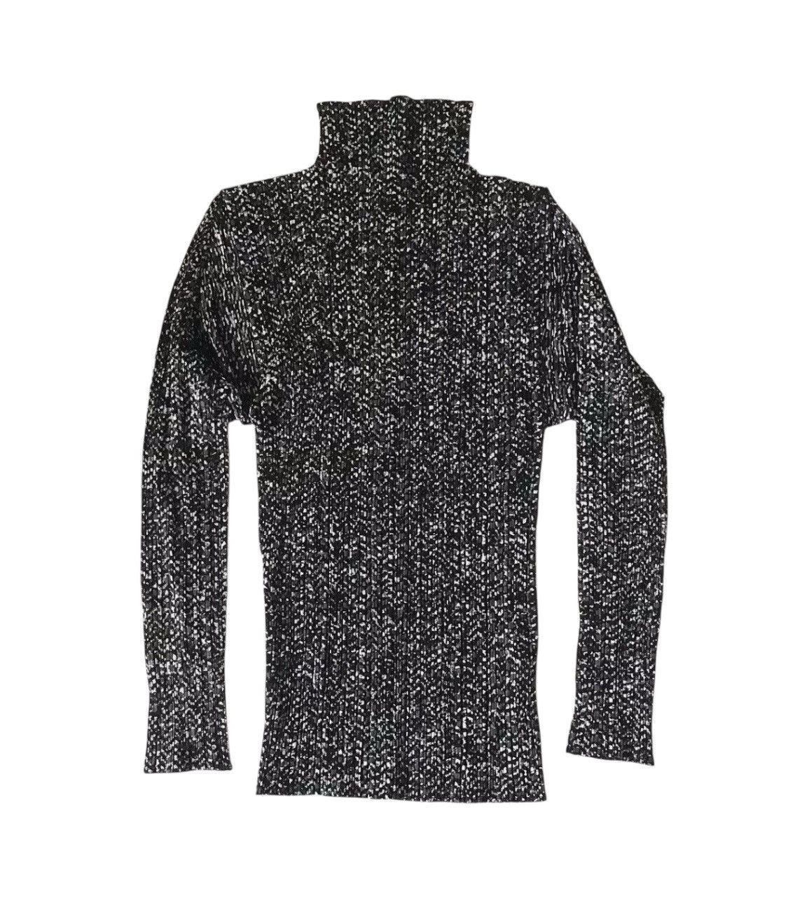 Pleats Please Issey Miyake Issey miyake pleats please bw digi mock neck Size S / US 4 / IT 40 - 1 Thumbnail