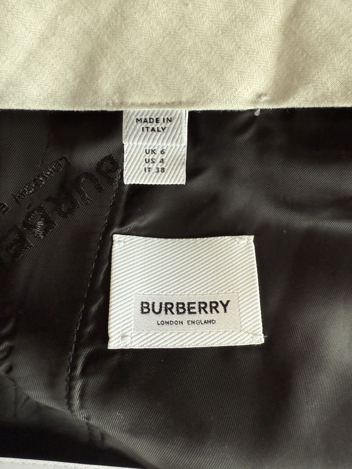 Burberry Burberry Wool Wide-Leg Check Trousers Size 27" / US 4 / IT 40 - 5 Thumbnail