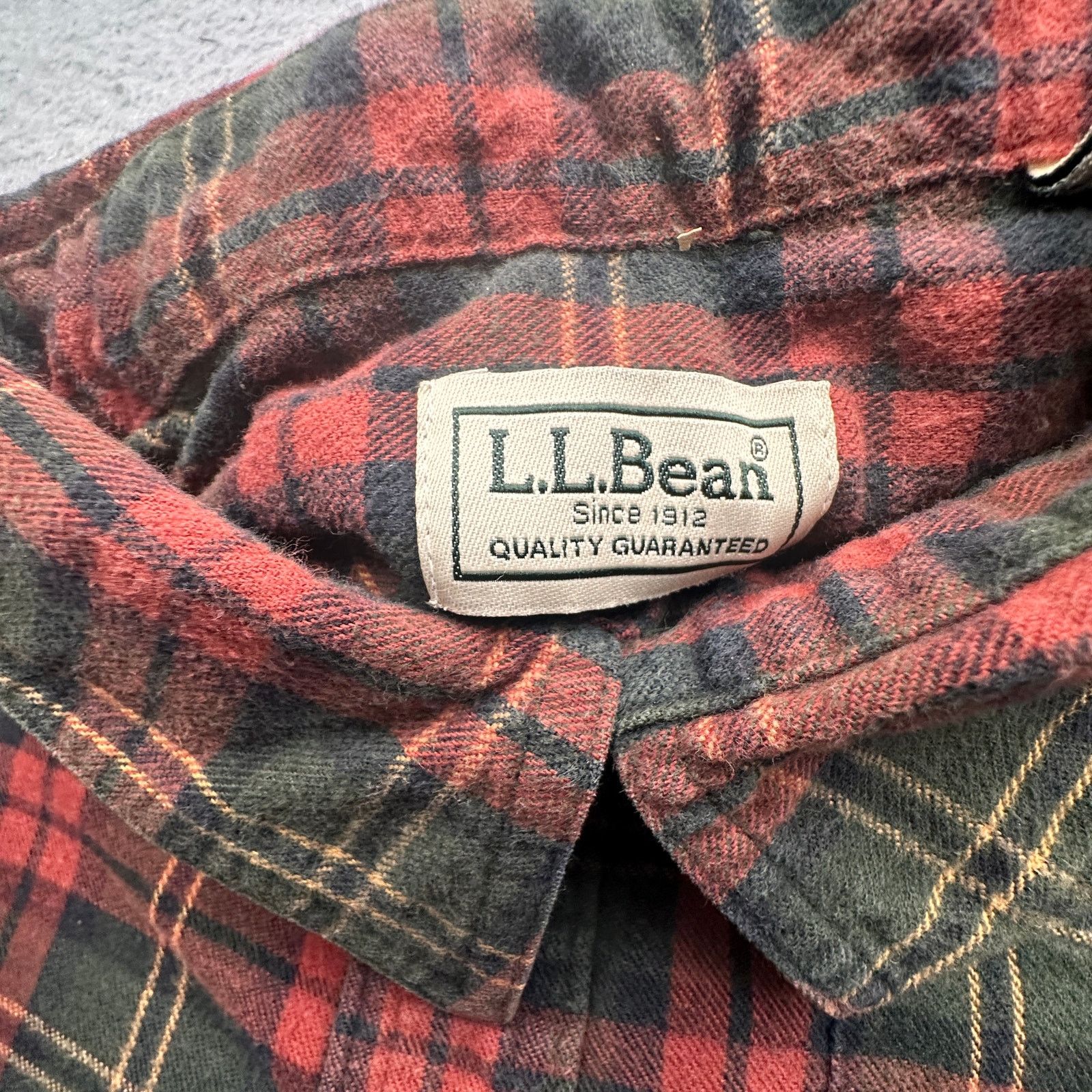 L.L. Bean LL Bean Plaid Flannel Shirt Mens Large Button Up Red Green Size US L / EU 52-54 / 3 - 3 Thumbnail