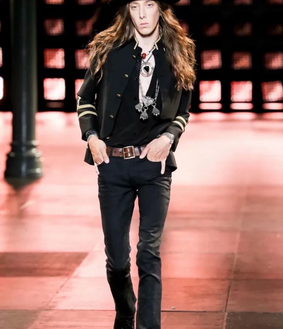 Saint Laurent Paris × Yves Saint Laurent Saint Laurent slp15SS gold wire palace Zhongshan suit Size US M / EU 48-50 / 2 - 9 Thumbnail