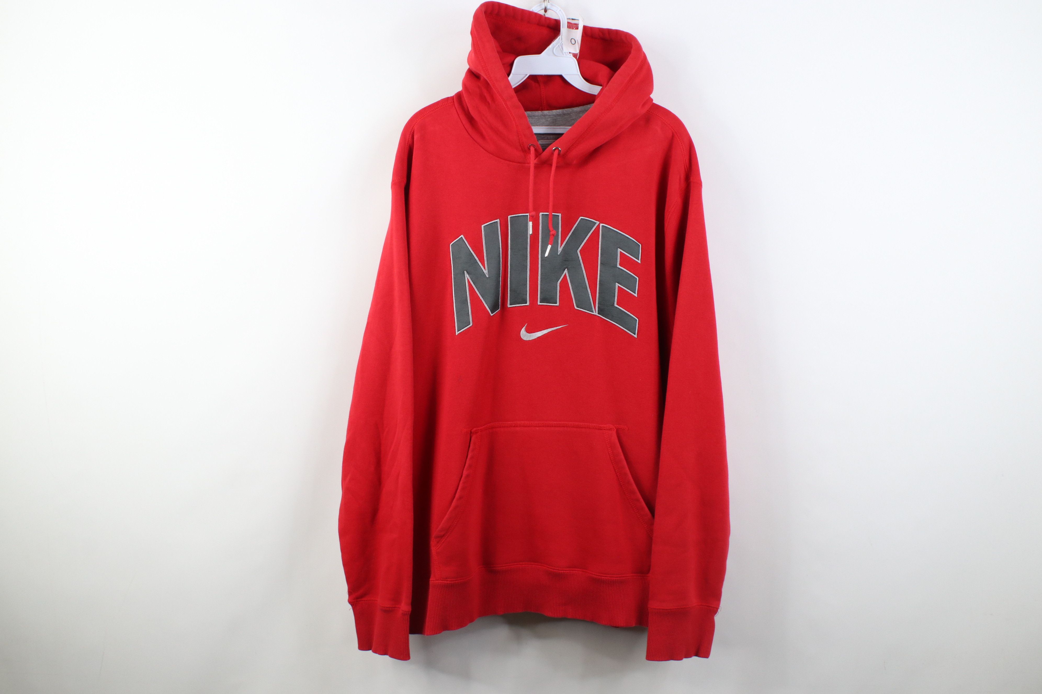 Nike Vintage Y2K Nike Swoosh Block Letter Hoodie Sweatshirt Size US XXL / EU 58 / 5 - 1 Thumbnail