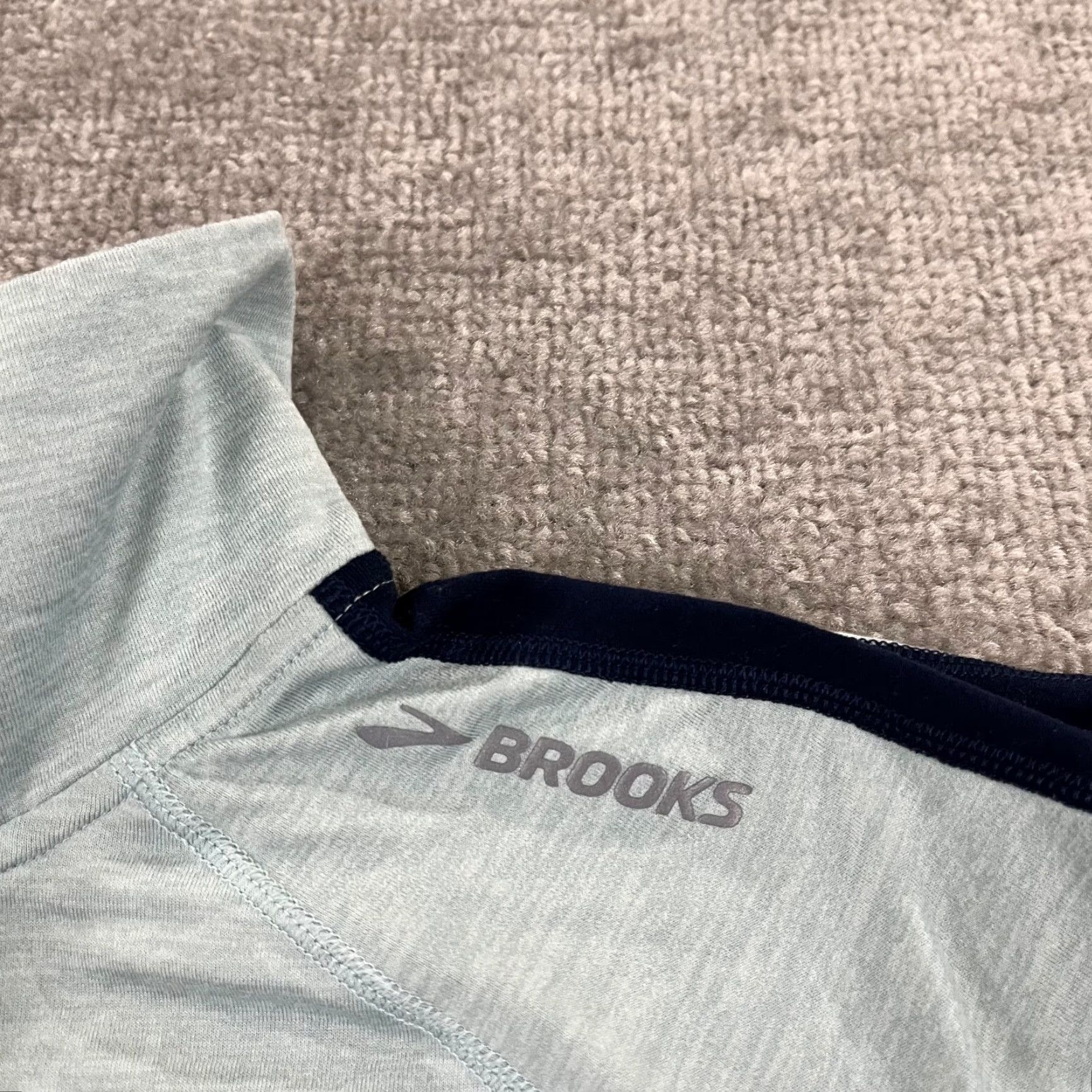 Brooks Brooks Pullover Women Medium Blue Active Running 1/2 Zip Jacket Long Sleeve Mock Jacket Size M / US 6-8 / IT 42-44 - 5 Thumbnail