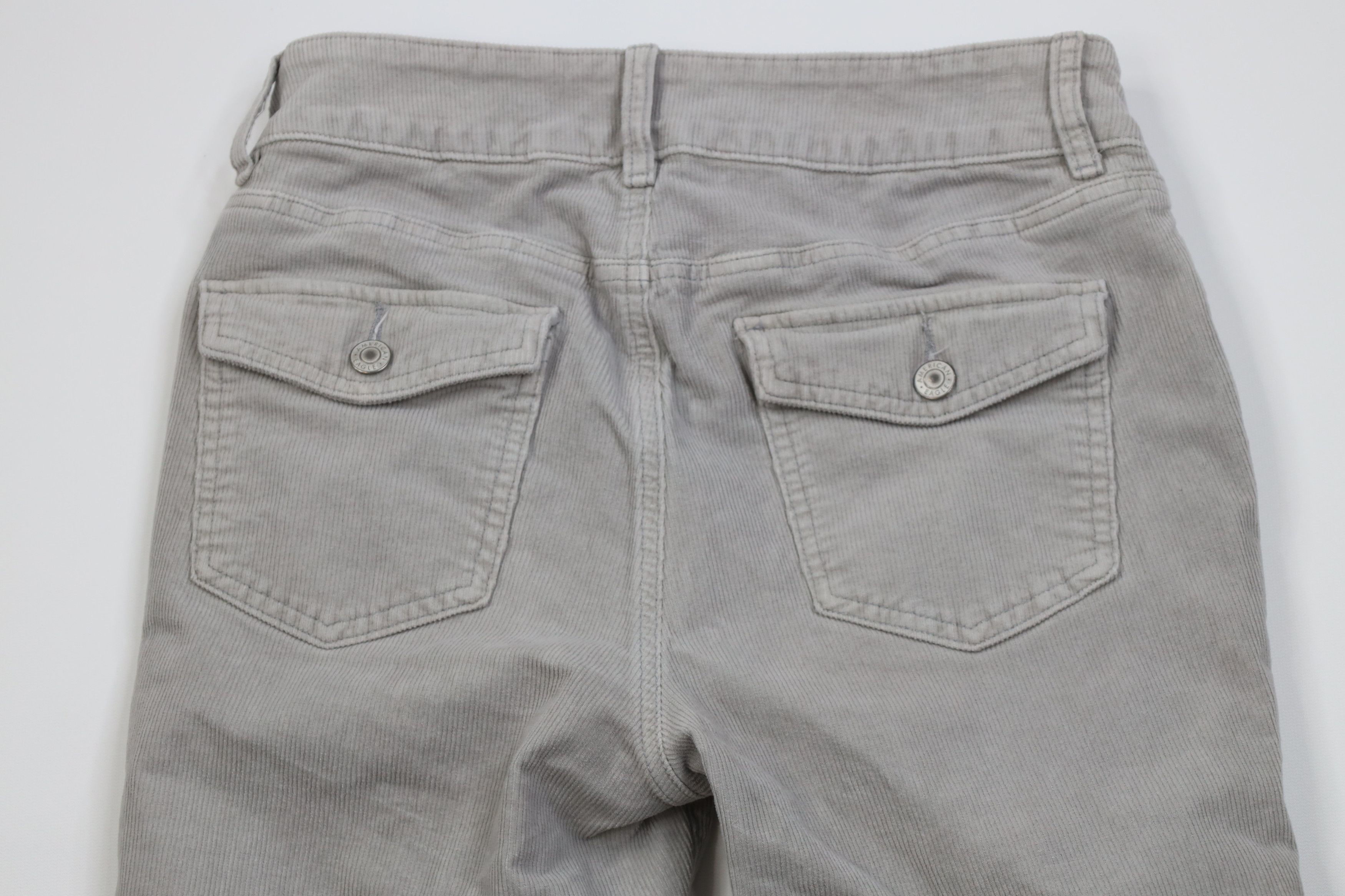 American Eagle Outfitters Vintage Y2K American Eagle Bootcut Corduroy Pants Gray Size 28" / US 6 / IT 42 - 10 Thumbnail