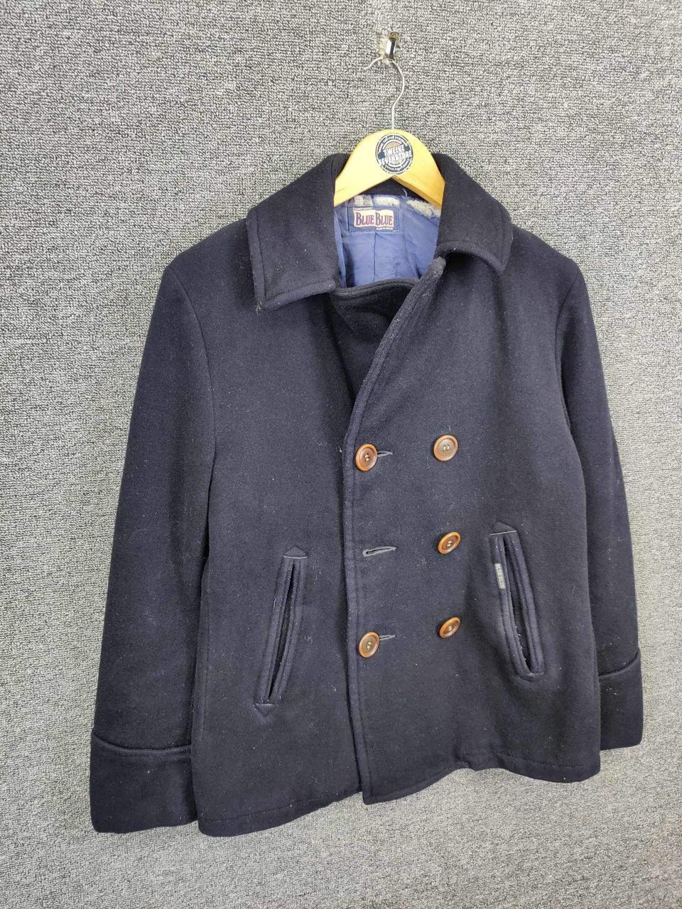 Blue Blue Japan Vintage Blue Blue Japan Double Breasted Wool Coat Size US M / EU 48-50 / 2 - 5 Thumbnail