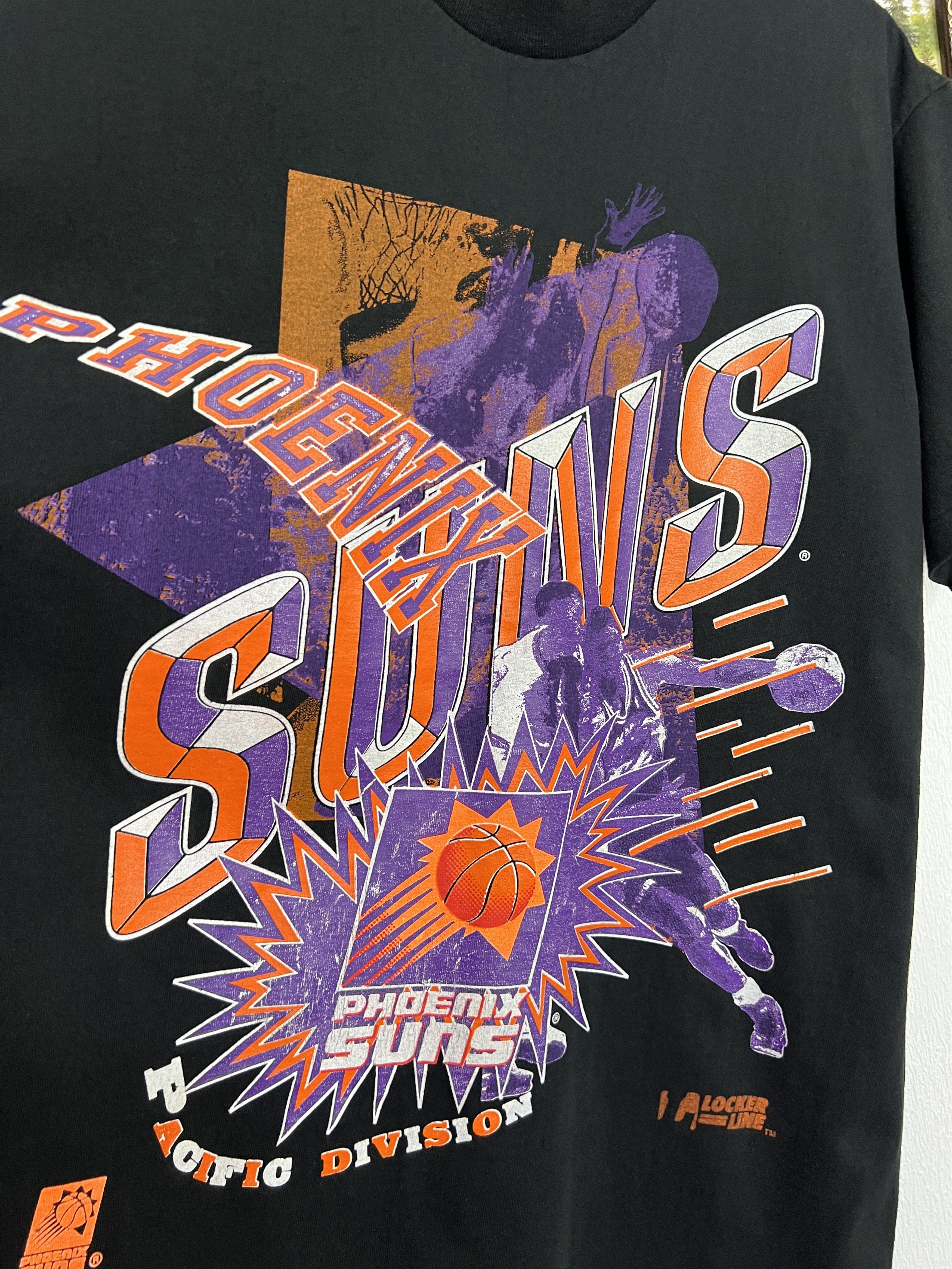Vintage Phoenix Suns NBA Over Print Shirt Tee Jersey Rare Size US L / EU 52-54 / 3 - 3 Thumbnail