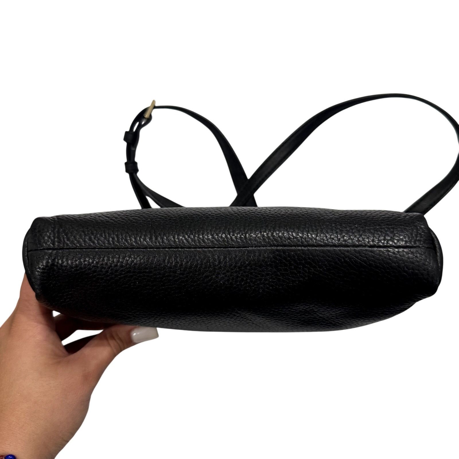 Kate Spade Kate Spade Leather Contrast Crossbody Purse in Black Size ONE SIZE - 6 Thumbnail