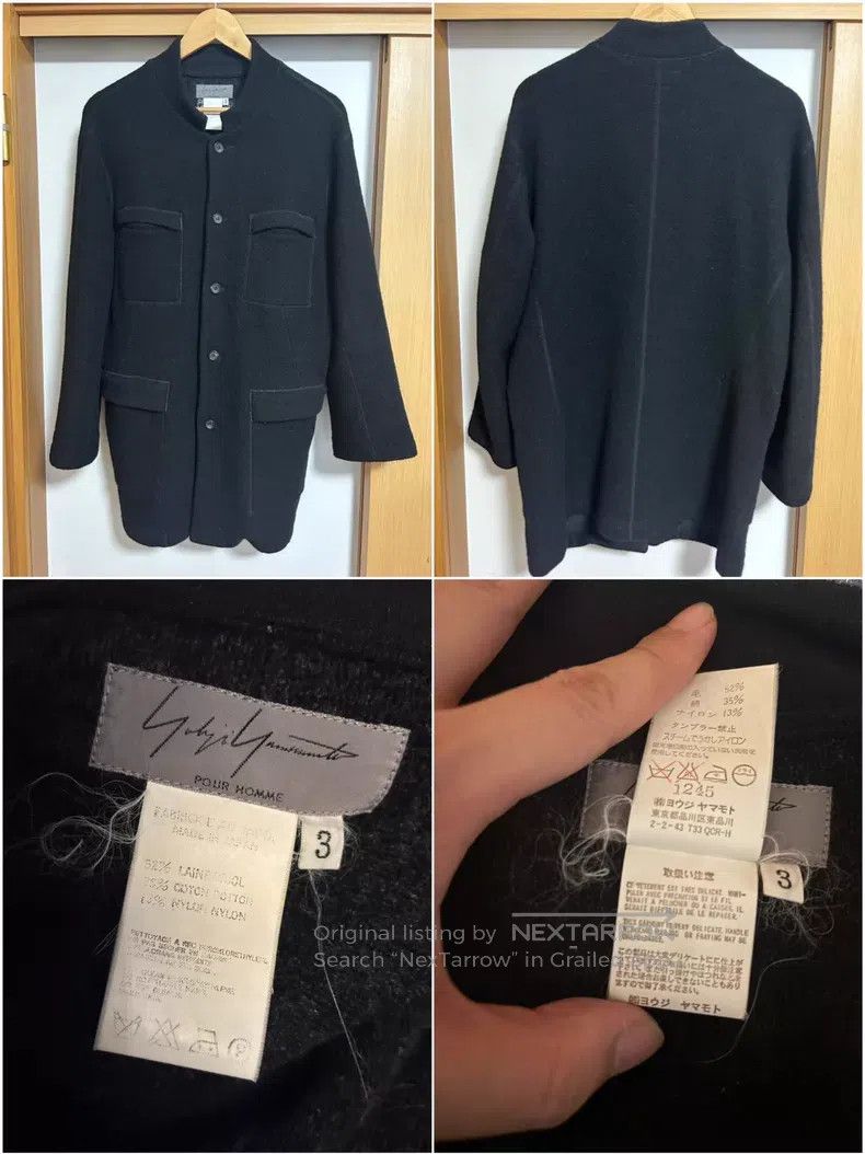 Yohji Yamamoto Yohji Yamamoto 00aw High Set Period Wool Collar Jacket Size US L / EU 52-54 / 3 - 1 Thumbnail