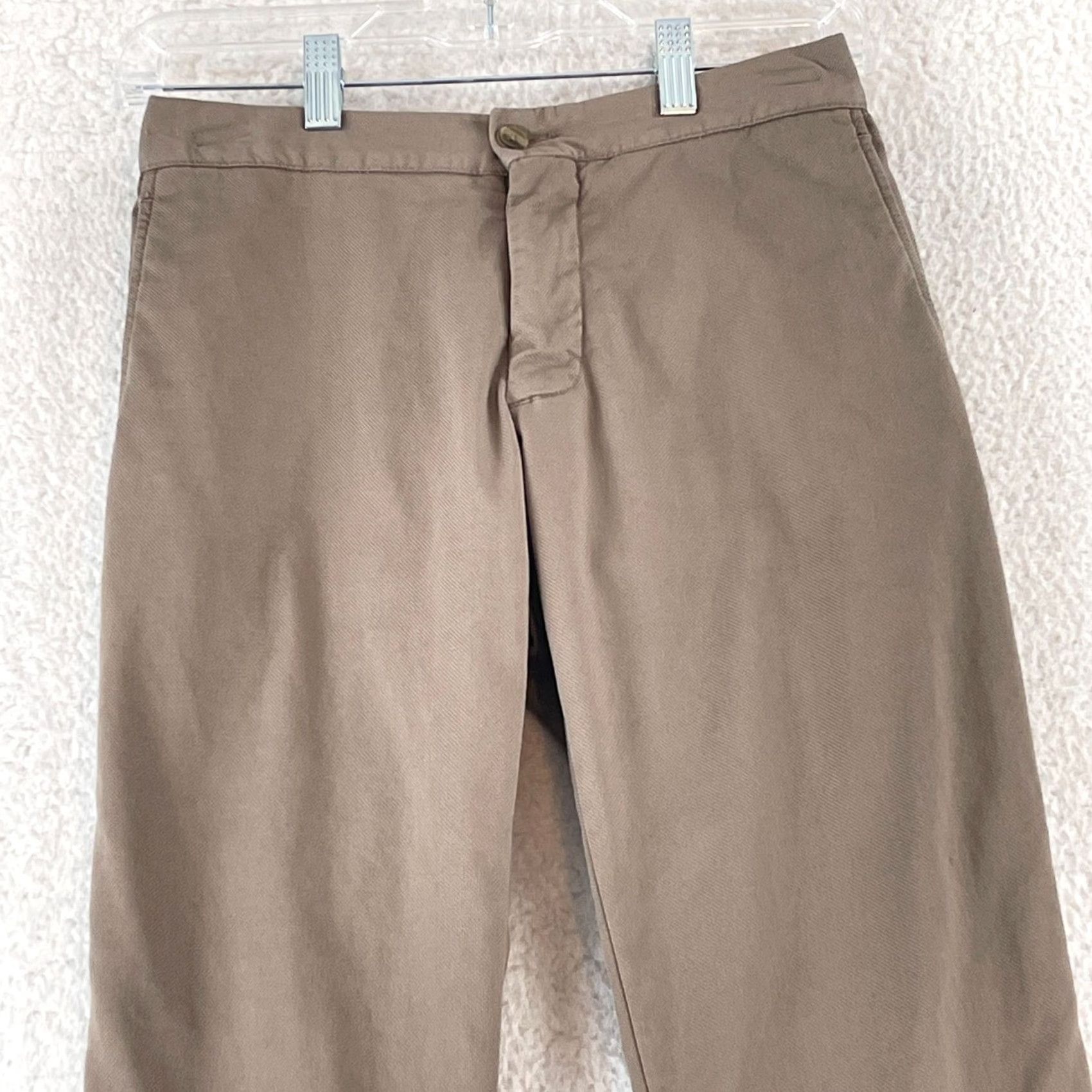 Vintage Ungaro Brown Cropped Straight Leg Pants Womens Medium 44 Cotton Casual Regular Cropped 80s 90s City Mens Women’s Girls Socks Size 32" / US 10 / IT 46 - 2 Thumbnail