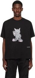 WE11DONE o1mris0824 Character T-Shirt in Black Size US M / EU 48-50 / 2 - 7 Thumbnail