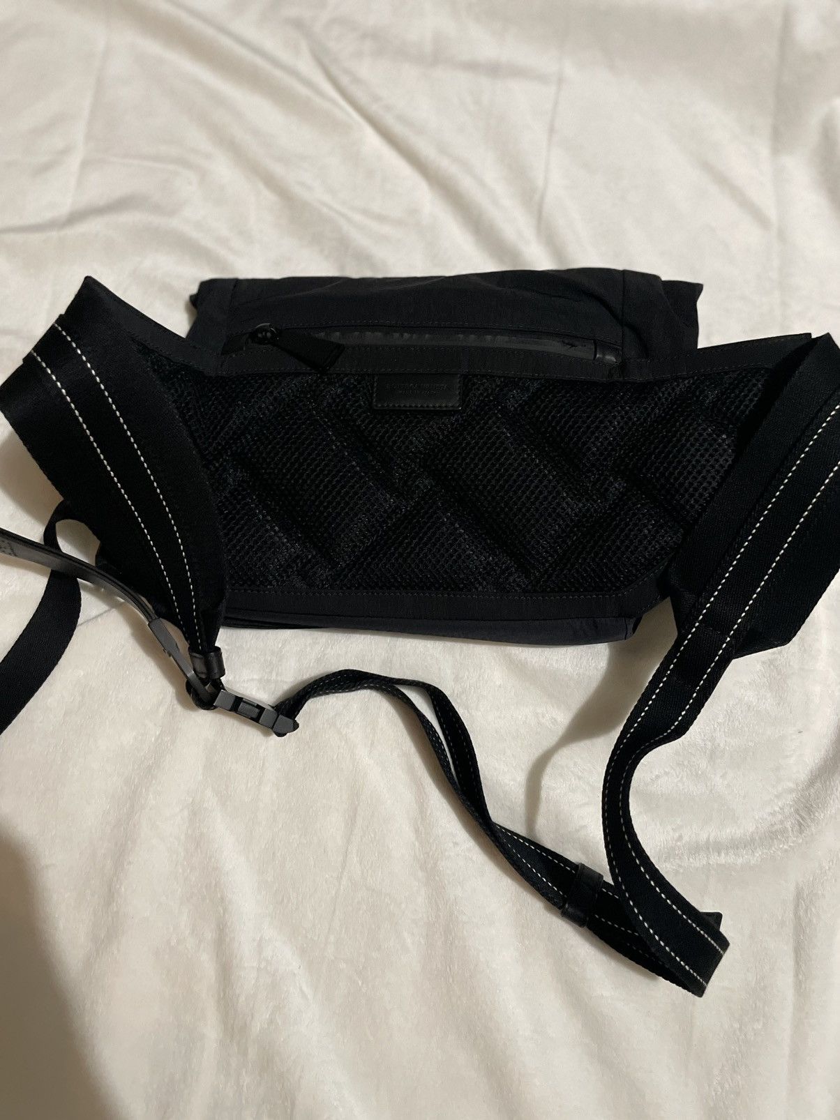 Bottega Veneta Bottega Veneta Black/ Blue Nylon Belt Bag Size ONE SIZE - 16 Thumbnail