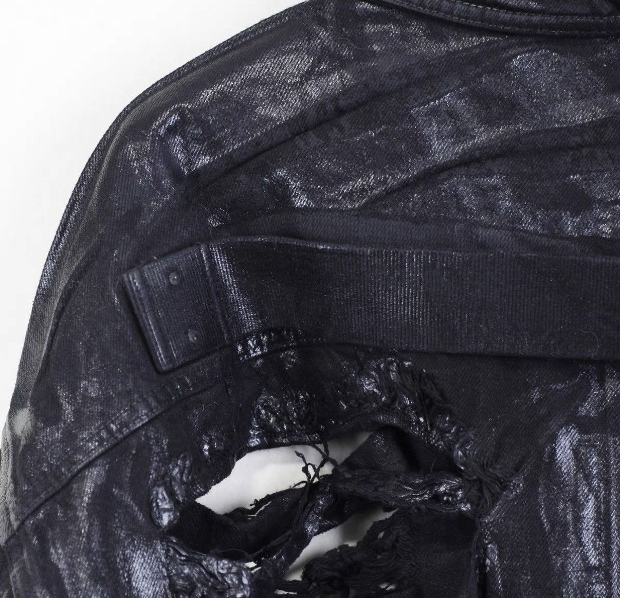 Rick Owens Rick Owens DRKSHDW Waxed Destroyed Jacket Size US S / EU 44-46 / 1 - 4 Thumbnail
