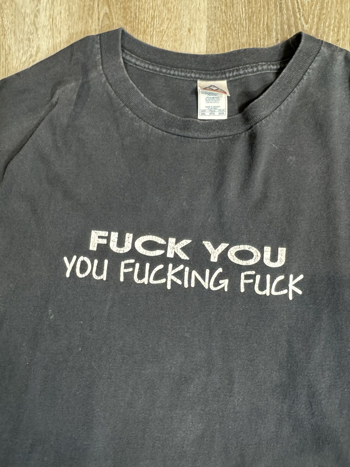 Vintage FUCK YOU - you fucking fuck TRUE VINTAGE Size US XXL / EU 58 / 5 - 1 Thumbnail