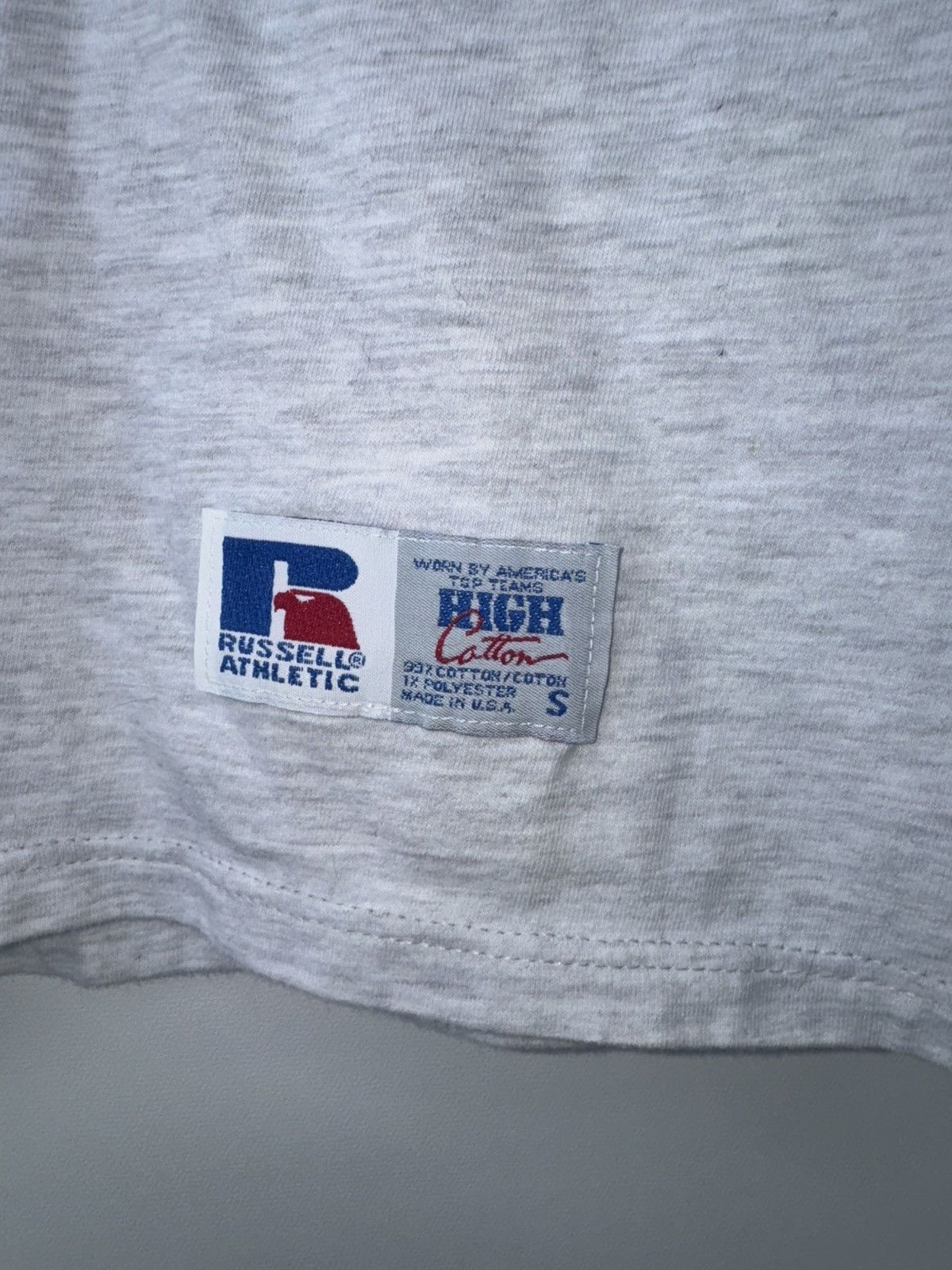 Russell Athletic Gray Short Sleeve Pocket Tee Size US S / EU 44-46 / 1 - 6 Thumbnail