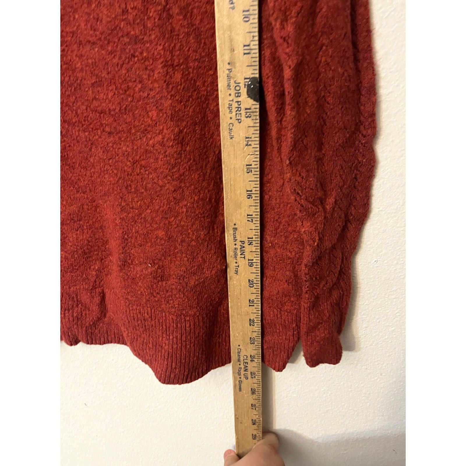 Loft VINTAGE LOFT Womens Sweater Pullover Long Sleeve Crew Neck Casual Fall Spring Winter Regular Fit Size PXS Red Knit Retro Modern Girls Size XS / US 0-2 / IT 36-38 - 4 Thumbnail