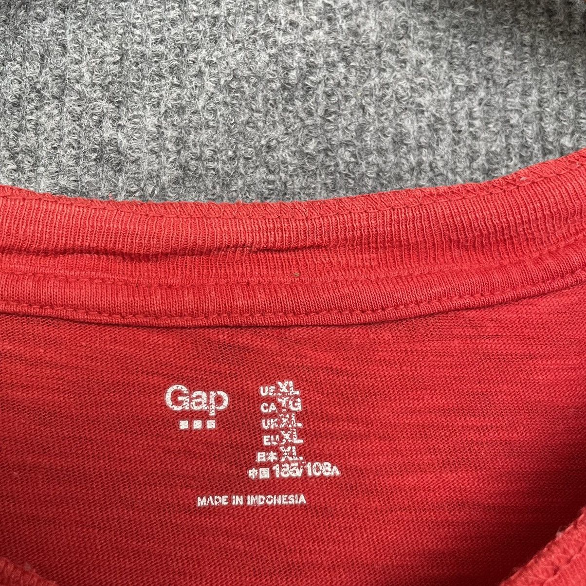 Gap Vintage Gap Quarter Button Blank L/S Tee Kanye West Style Size US XL / EU 56 / 4 - 3 Thumbnail