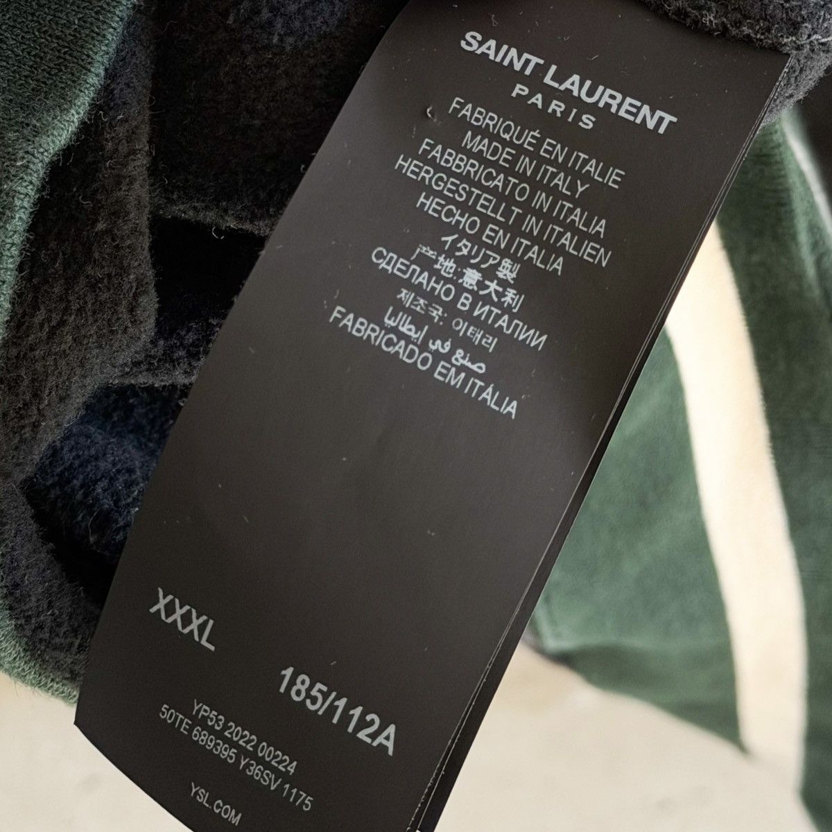 Saint Laurent Paris SLP Collegiate Varsity Spell Out Logo Patch Hoodie Size US XXL / EU 58 / 5 - 9 Thumbnail