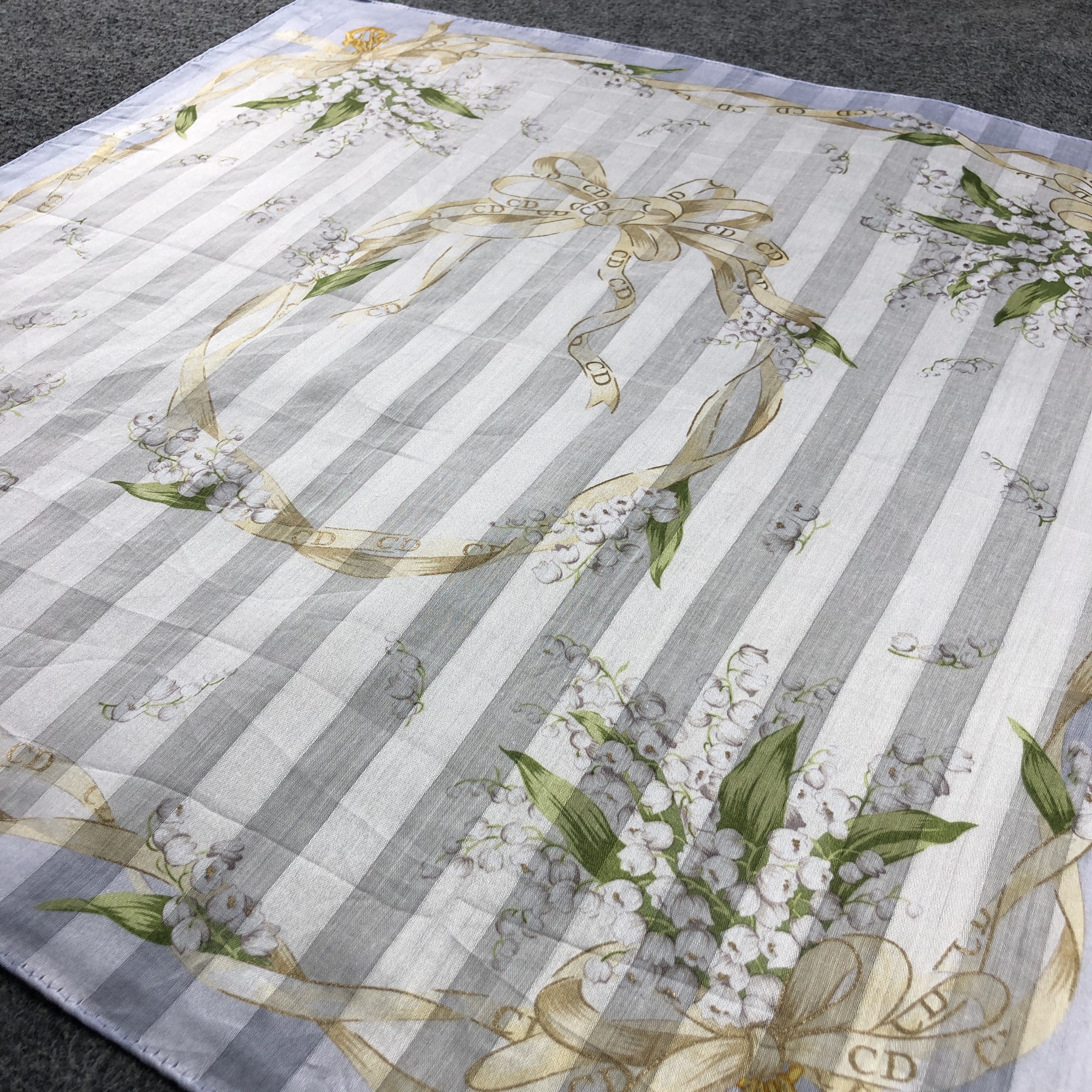 Christian Dior Monsieur Christian Dior Handkerchief Neckerchief Bandana H2722 Size ONE SIZE - 3 Thumbnail