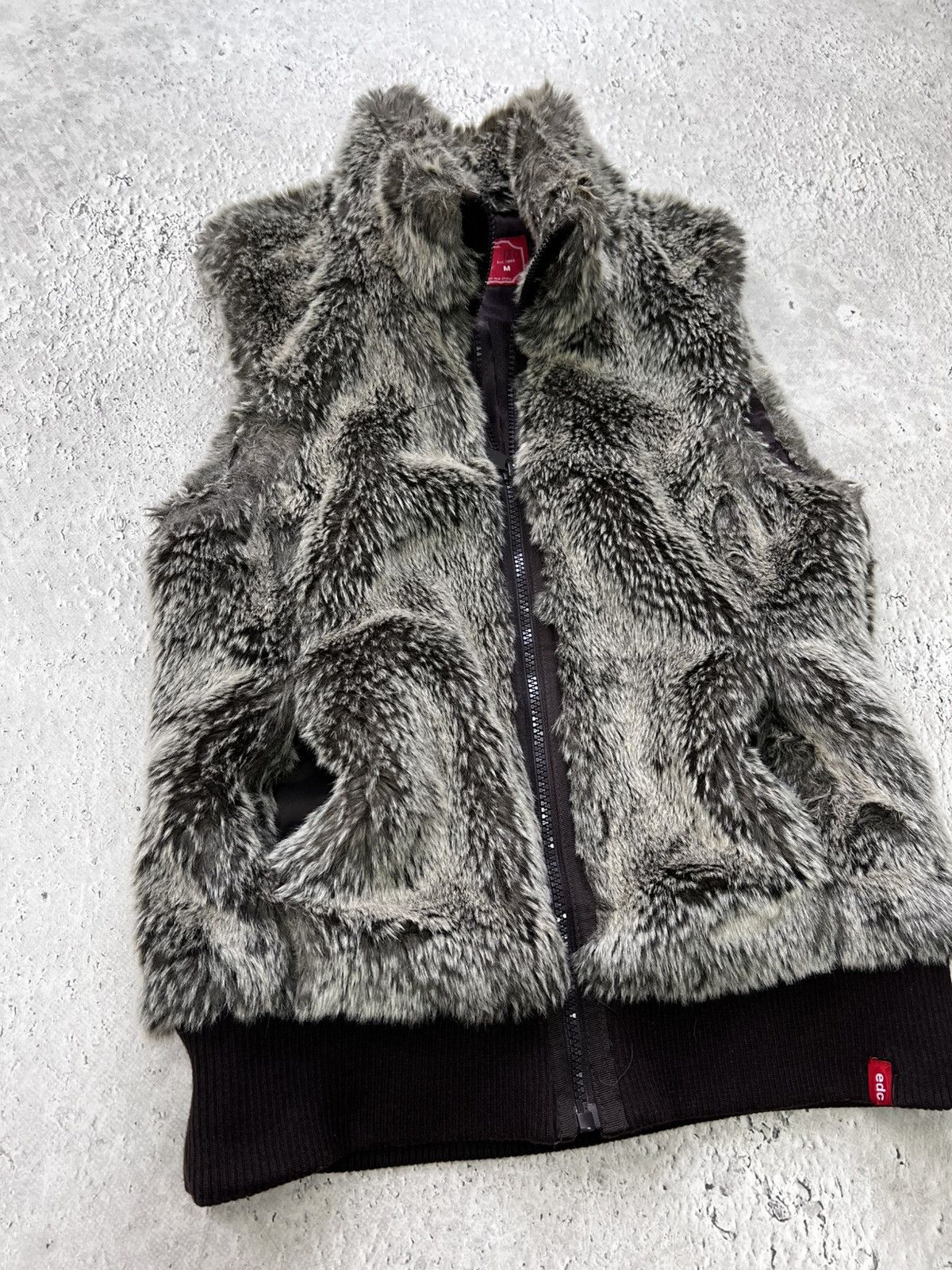 Hysteric Glamour × If Six Was Nine * Hype Vintage Full Mohair Faux Fur Fluffy Fuzzy Vest Jacket Size M / US 6-8 / IT 42-44 - 3 Thumbnail