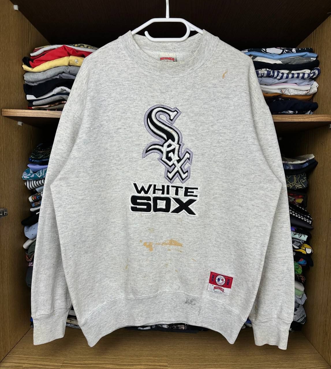 MLB Vintage Chicago White Sox 90s Nutmeg Mills Sweatshirt Size US M / EU 48-50 / 2 - 1 Thumbnail