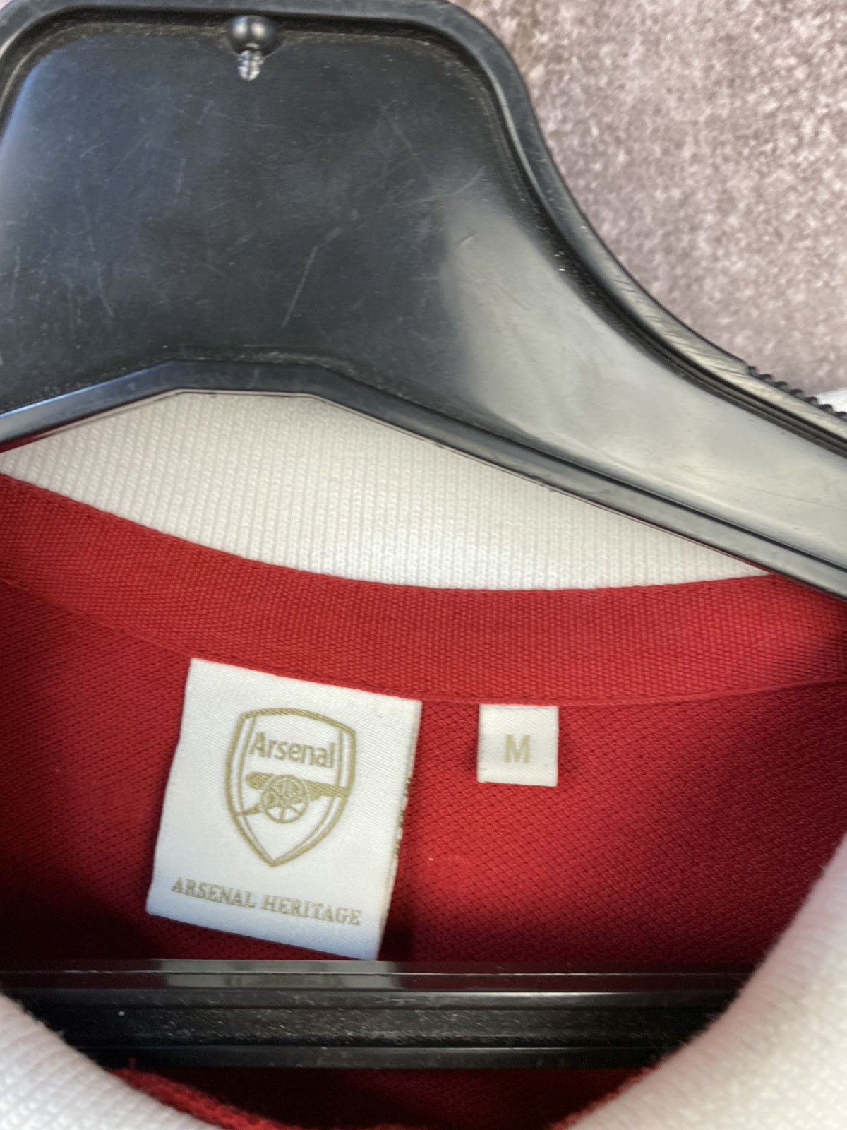 Nike × Vintage Vintage Arsenal JVC 98/99 Home Soccer Polo Size US M / EU 48-50 / 2 - 6 Thumbnail