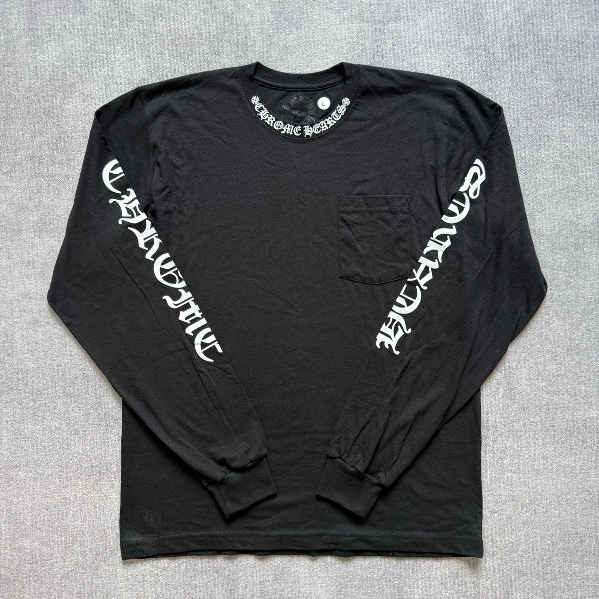 Chrome Hearts Chrome Hearts Neck Logo Long Sleeve Shirt Size US L / EU 52-54 / 3 - 1 Thumbnail