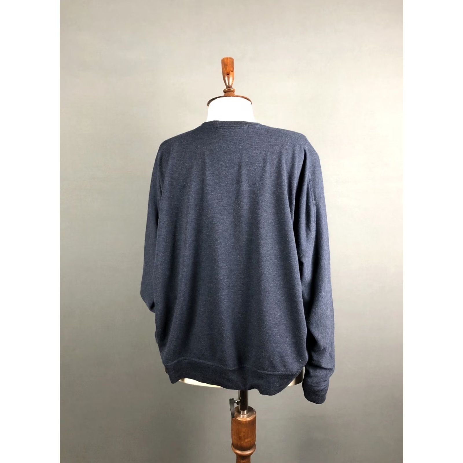 Alexander Wang Alexander Wang T by Alexander Wang Women's Top Blouse Long Sleeve Round Neck Blue M Polyester Rayon Jersey Casual Regular Fit Womens Size M / US 6-8 / IT 42-44 - 3 Thumbnail