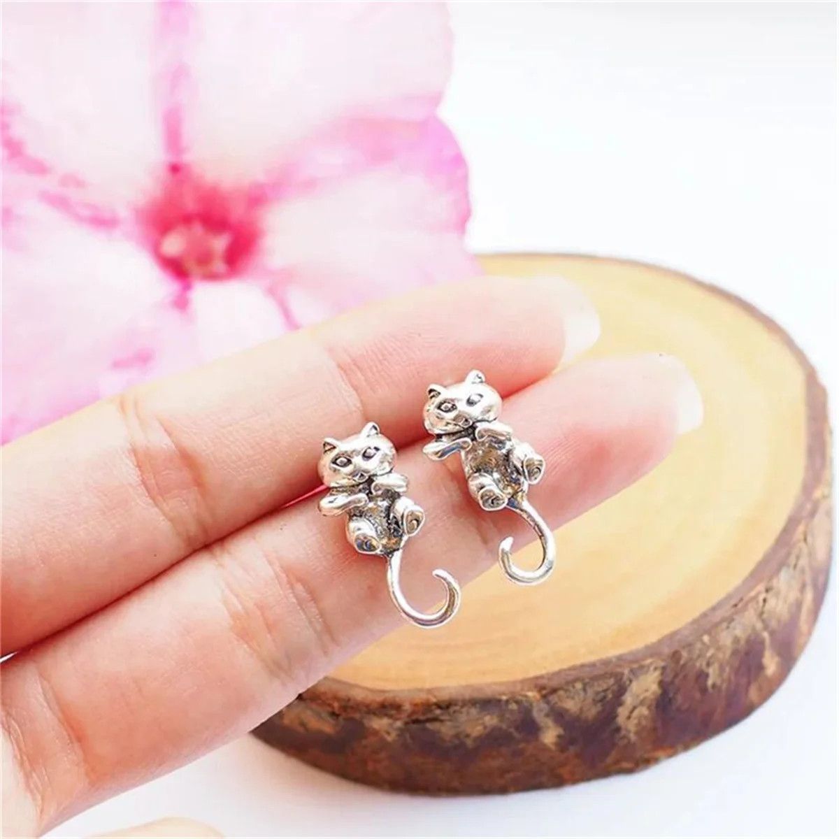 Other Retro Punk Cute Cat Earrings Size ONE SIZE - 5 Thumbnail