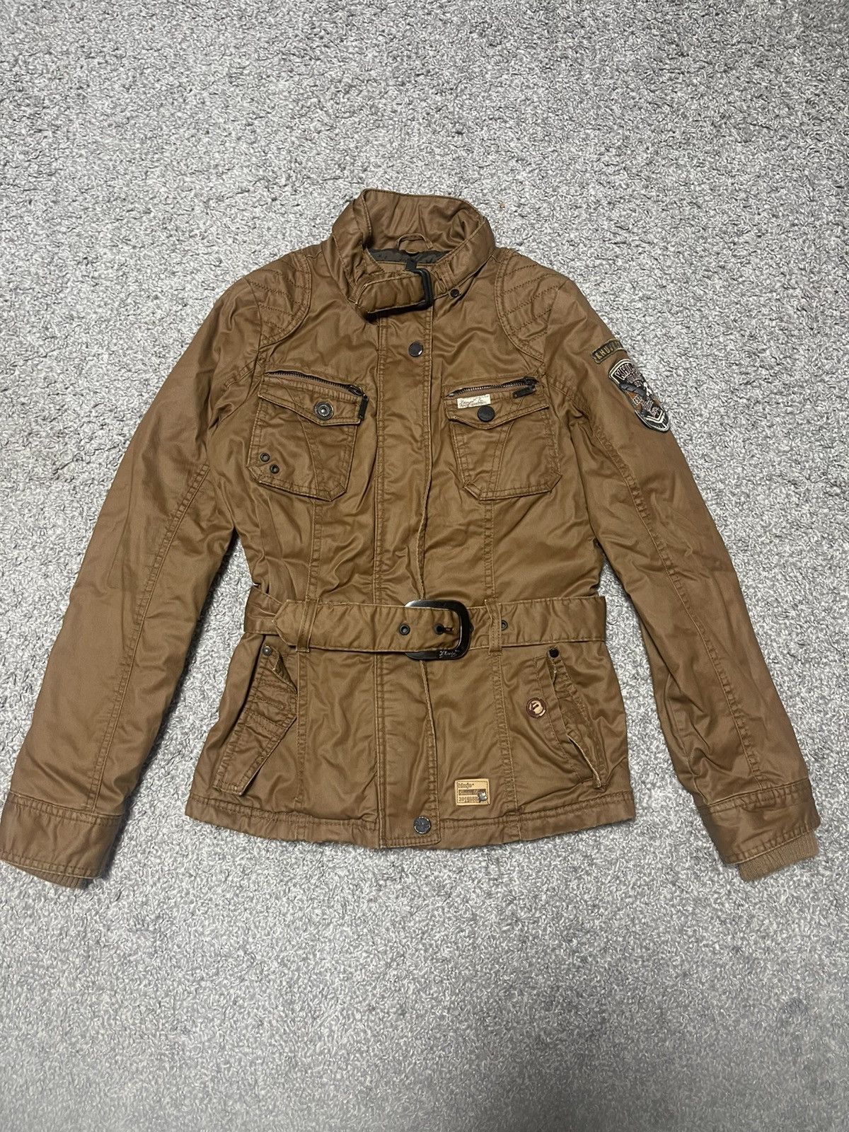 Japanese Brand Khujo Japanese belted Jacket Patchwork size S Size S / US 4 / IT 40 - 1 Thumbnail