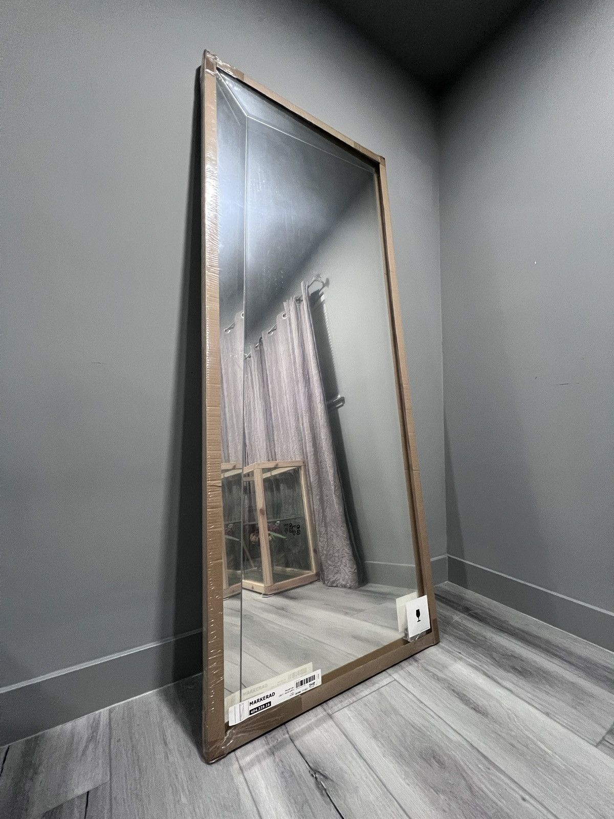 image of Ikea Markerad Virgil Abloh “Distortion” Mirror in Wood, Men's