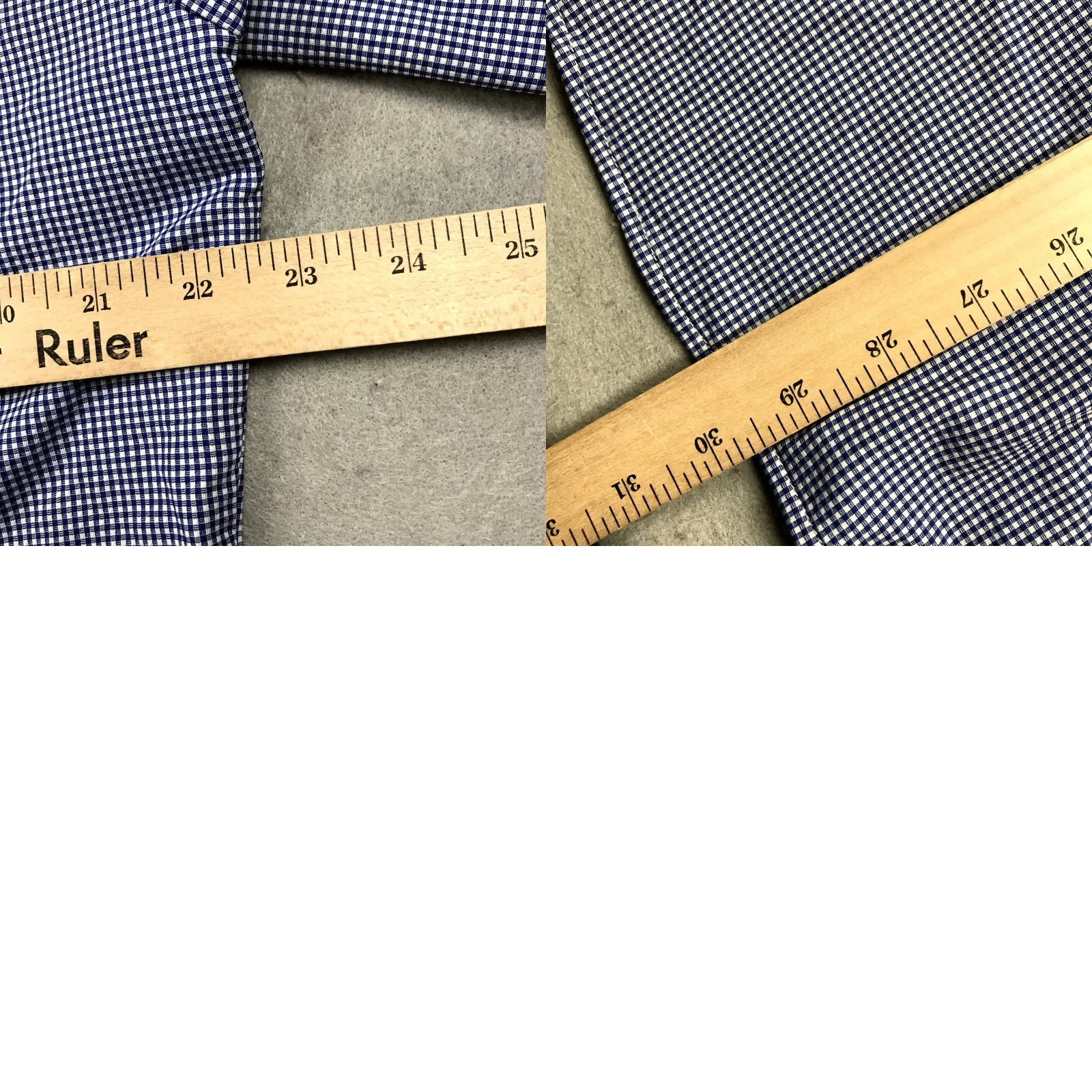 Mizzen+Main Mizzen+Main Shirt Mens XL Trim Fit Blue Gingham Leeward Stretch Casual Size US XL / EU 56 / 4 - 8 Thumbnail