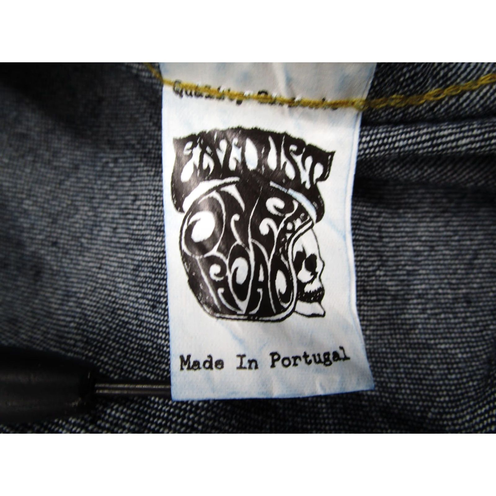 Eat Dust EAT DUST Western Shirt Mens XL Indigo Denim Long Sleeve Pearl Snap Size US XL / EU 56 / 4 - 5 Thumbnail