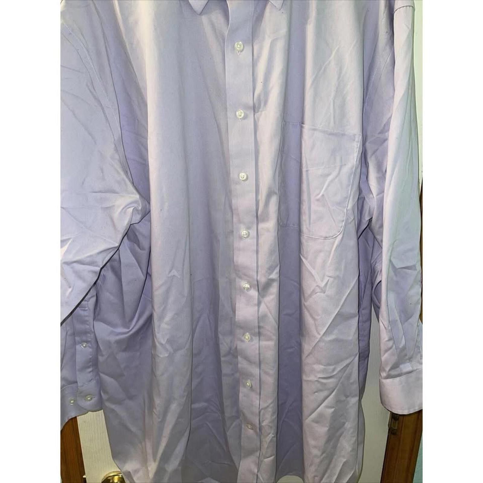 Other GS Men's Wrinkle-Free Long Sleeve Shirt - Light Purple Size US XXL / EU 58 / 5 - 7 Thumbnail