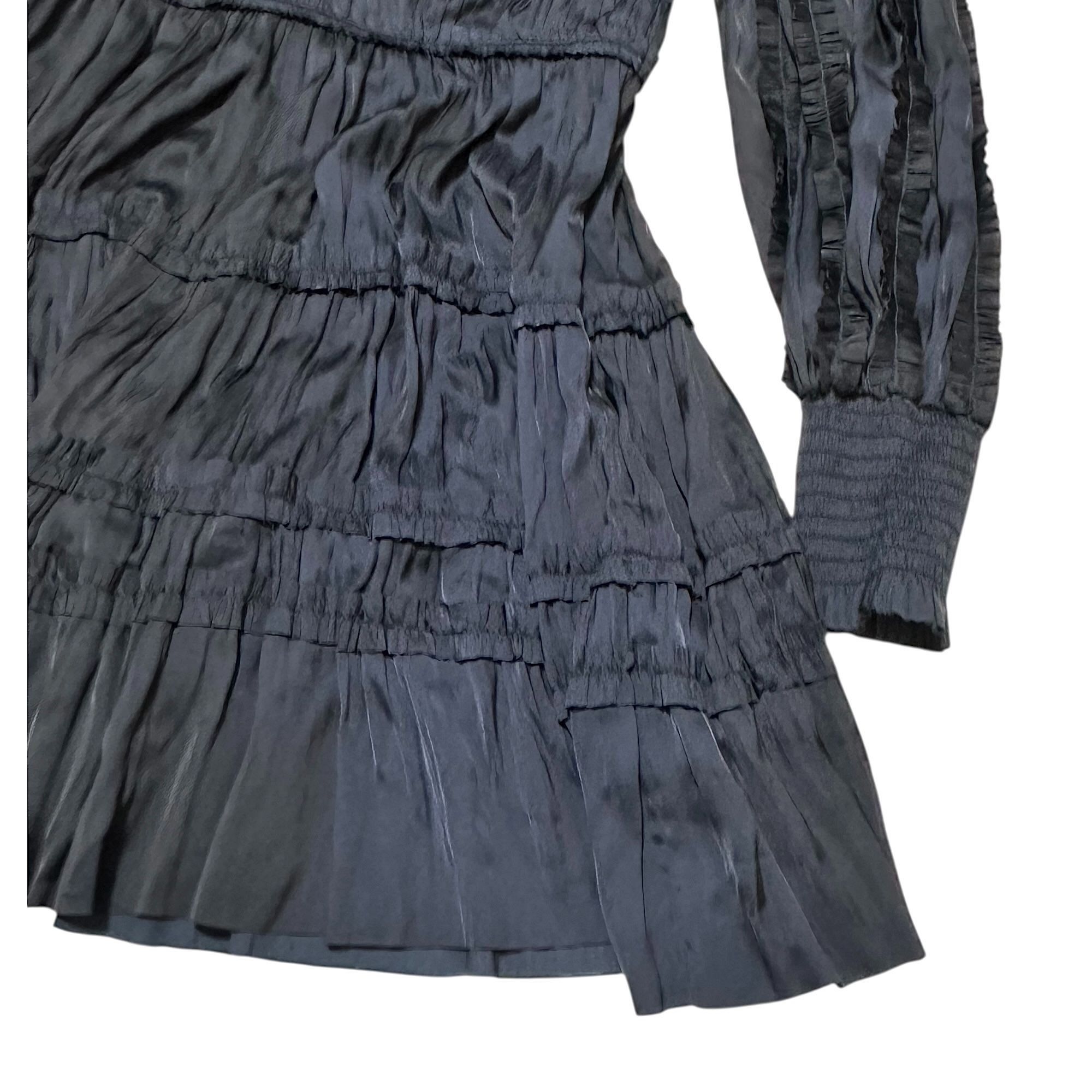Ulla Johnson Ulla Johnson Gemma Plissé Mini Dress Midnight, Size 84NWT Size S / US 4 / IT 40 - 11 Thumbnail